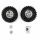 Hobbytech - Crawler Reifen &quot;Climber&quot; 121/45 mit Einlagen + Felgen chrome, 2 St&uuml;ck