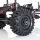 Hobbytech - Crawler Reifen "Climber" 121/45 mit Einlagen + Felgen schwarz, 2 Stück