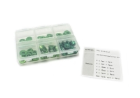 Hobbytech - M4 Unterlegscheiben Set grün eloxiert inkl. Box, 60 Stk.