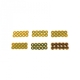 Hobbytech - M4 Unterlegscheiben Set golden eloxiert inkl. Box, 60 Stk.