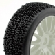 Hobbytech - 1/8 Reifen ROCKET Komplettrad fertig verklebt Buggy Speichen Felge wei&szlig;
