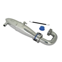 Hobbytech - Resonanzrohrset 1/8 Heckauslass Inline poliert