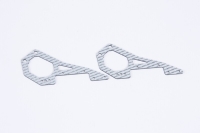 GM Racing - Hinteres RahmenteilKohlefaser silber