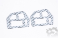 GM Racing - Oberes Rahmenteil Kohlefaser silber