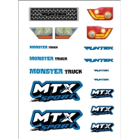 Funtek MTX dekorbogen Blau