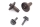Hobbytech - CRX Metal Axle Gear set, 2+2 Pcs.