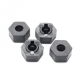 Hobbytech - CRX2 Wheels Plastic Hex, 4 Pcs.