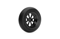 SpotOnRC - 115mm (4,5") Fahrwerkrad mit Aluminiummitte und Ersatzgummi - Schwarz (1 Stück)