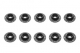 SpotOnRC - Zierunterlage breit M4 schwarz 10 Stück