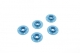 SpotOnRC - Zierunterlage breit M3 blau 10 Stück