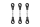 OMP - M4 Set Gestänge des Hauptrotors