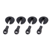 Hobbytech - Shocks Rod-end with spring maintain, 4+4 Pcs.