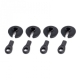 Hobbytech - Shocks Rod-end with spring maintain, 4+4 Pcs.