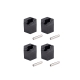 Hobbytech - Plastics wheel hub hex + pins, 4+4 Pcs.