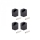 Hobbytech - Plastics wheel hub hex + pins, 4+4 Pcs.