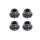 Hobbytech - M4 Nylon nuts, 4 Pcs.