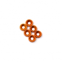 Hobbytech - M3 Orange Countersunk Washer, 6 Pcs.