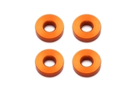 Hobbytech - Orange aluminum spacer 3x7.5x2 mm (4 pcs)