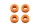 Hobbytech - Orange aluminum spacer 3x7.5x2 mm (4 pcs)