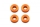 Hobbytech - Orange aluminum spacer 3x7.5x2 mm (4 pcs)