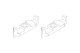 Turbo Racing - Plastik GRUND-Halter f&uuml;r vordere Lichter C61, 2 St&uuml;ck