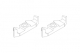 Turbo Racing - Plastik GRUND-Halter f&uuml;r vordere Lichter C61, 2 St&uuml;ck