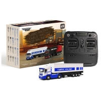 Turbo Racing - 1/76 C50 RC-Semi-Truck mit Anhänger RTR (weiß)