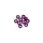 Ultimate Racing - M3 Alu Nylon Lock Nuts Purple, 10 Pcs.