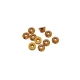 Ultimate Racing - M3 Alu Flanged Nylon Lock Nuts Gold, 10 Pcs.