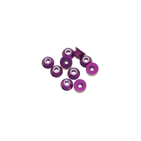 Ultimate Racing - M3 Alu Flanged Nylon Lock Nuts Purple, 10 Pcs.