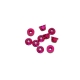 Ultimate Racing - M3 Alu Flanged Nylon Lock Nuts Pink, 10...