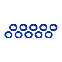 Ultimate Racing - Aluminium Shim, 3x6x0,5mm, Blue, 10 Pcs.