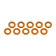 Ultimate Racing - Aluminium Shim, 3x6x0,5mm, Orange, 10 Pcs.