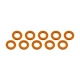 Ultimate Racing - Aluminium Shim, 3x6x0,5mm, Orange, 10 Pcs.