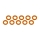 Ultimate Racing - Aluminium Shim, 3x6x0,5mm, Orange, 10 Pcs.