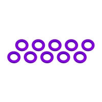 Ultimate Racing - Aluminium Shim, 3x6x0,5mm, Purple, 10 Pcs.