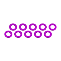 Ultimate Racing - Aluminium Shim, 3x6x0,5mm, Pink, 10 Pcs.