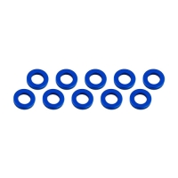 Ultimate Racing - Aluminium Shim, 3x6x1,0mm, Blue, 10 Pcs.