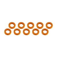 Ultimate Racing - Aluminium Shim, 3x6x1,0mm, Orange, 10 Pcs.