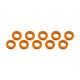 Ultimate Racing - Aluminium Shim, 3x6x1,0mm, Orange, 10 Pcs.