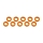 Ultimate Racing - Aluminium Shim, 3x6x1,0mm, Orange, 10 Pcs.