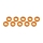 Ultimate Racing - Aluminium Shim, 3x6x1,0mm, Orange, 10 Pcs.