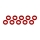 Ultimate Racing - Aluminium Shim, 3x6x1,0mm, Red, 10 Pcs.
