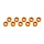 Ultimate Racing - Aluminium Shim, 3x6x2,0mm, Orange, 10 Pcs.