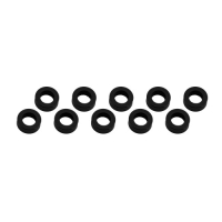 Ultimate Racing - Aluminium Shim, 3x6x2,0mm, Black, 10 Pcs.