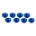 Ultimate Racing - M3 Aluminium Servo Washer Blue, 8 Pcs.