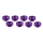 Ultimate Racing - M3 Aluminium Servo Washer Purple, 8 Pcs.