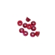 Ultimate Racing - M4/4mm Alu Flanged Nylon Nut Red, 10 Pcs.