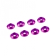 Ultimate Racing - 3mm Aluminium Cap Head Washer Pink, 8 Pcs.