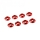 Ultimate Racing - 3mm Aluminium Cap Head Washer Red, 8 Pcs.